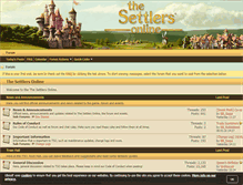 Tablet Screenshot of forum.thesettlersonline.com