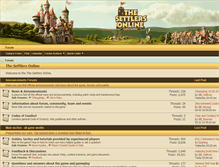 Tablet Screenshot of forum.thesettlersonline.net